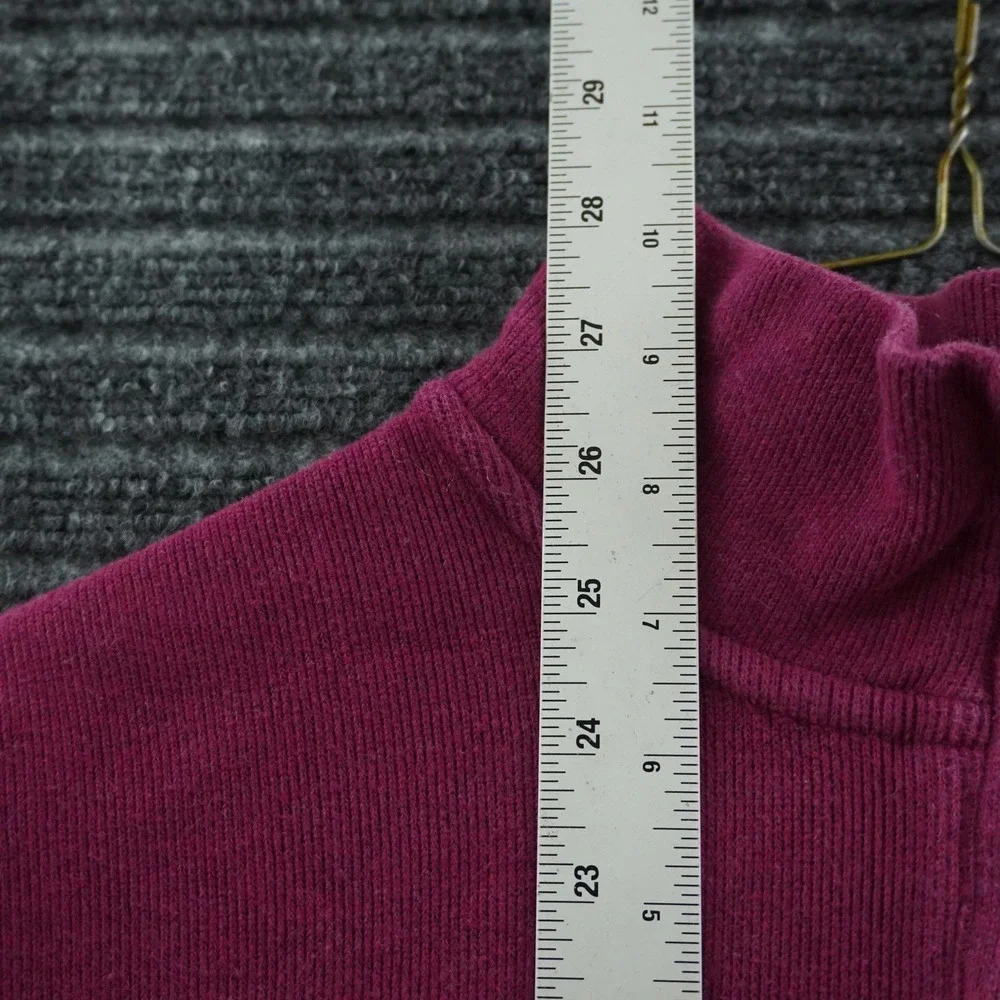 Polo Ralph Lauren Quarter Zip Pullover Mens XL Red Long Sleeve Ribbed Mock Neck
